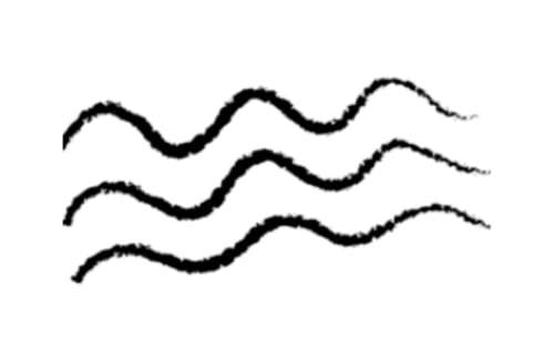Motivo di linee ondulate che rappresenta le onde del mare presso la Noemi Holiday House ad Agnone Bagni