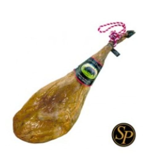 Jamón ibérico con cuerda rosa en el hotel Gestyp-AT de Mérida, España