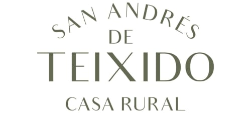 Logotipo de Casa Rural San Andres de Teixido con tipografía elegante en A Coruña, España