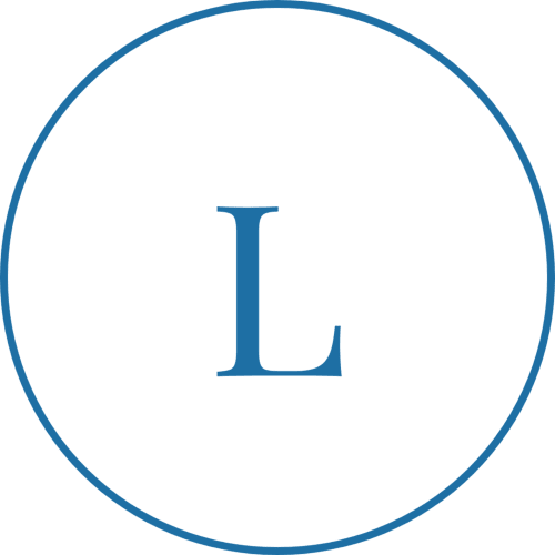 Letter L logo for Brooklyn House, a bed and breakfast in Southgate, London