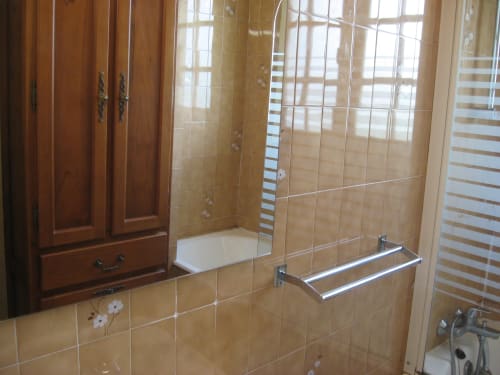 salle de bains baignoire gîte fleur de sel Noirmoutier en L île 