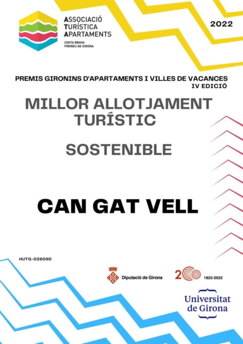 Can Gat Vell remporte le prix du meilleur appartement durable 2022 - Tourisme de Gérone