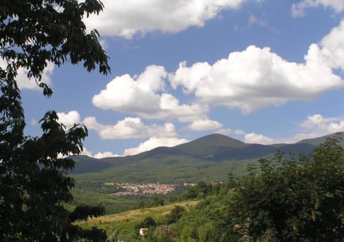 vista su Monte Amiata e Santa Fiora