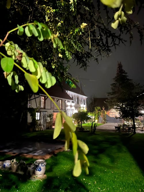 vue arrière la nuit