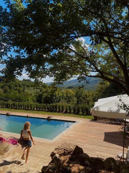 la piscina