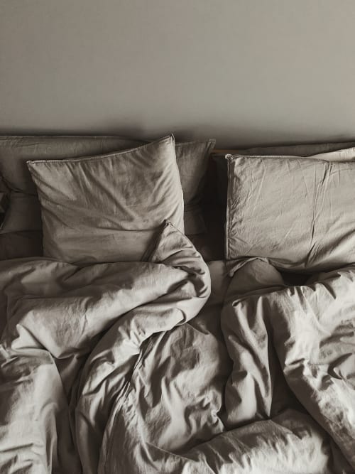 photo de lit défait