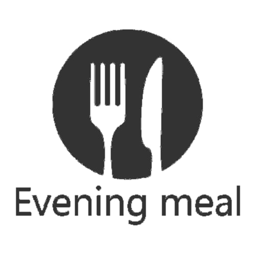 Evening meal icon for Chambres d'hôtes La ferme de l'Ostrevent restaurant dining in Estrées