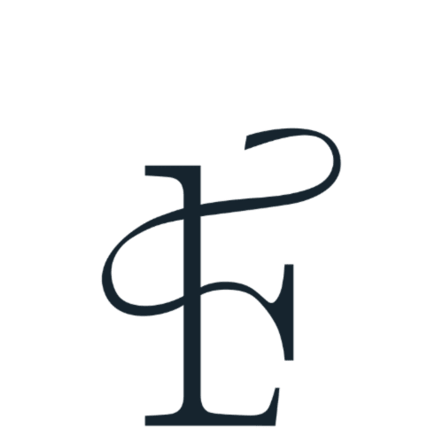 Logo del hotel Formentera Especial con monograma estilizado 'FE' en azul marino oscuro