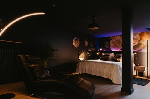 ambiance de la chambre sensuelle de L'alcôve Clisson
