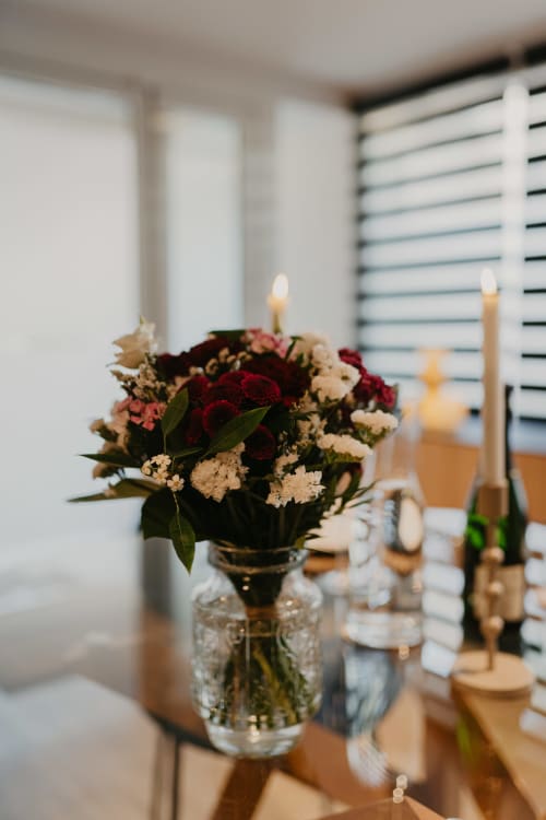 bouquet fleurs romantique