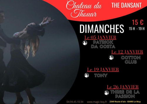 The Dansant Sundays at Château du Thouar near Les Arcs sur Argens - dancing events with live music