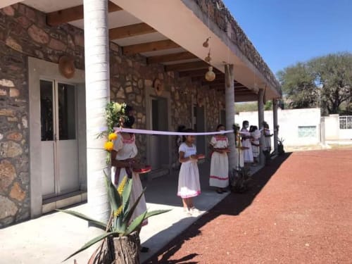 Entrada al museo de momias de Caltimacan