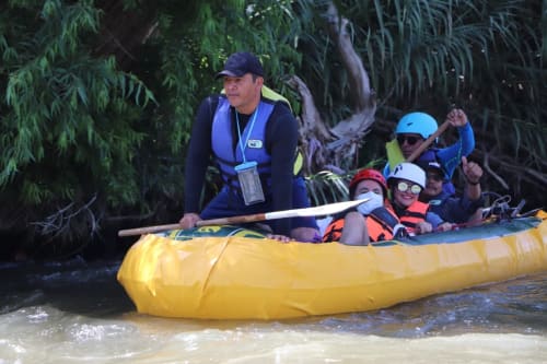 Descenso de aguas rápidas por el rio Tula