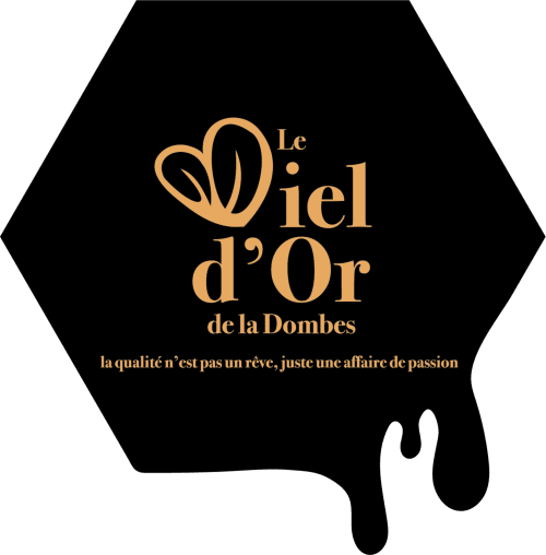 Logo de la marque de luxe Le Niel d'Or de la Dombes avec slogan de qualité française