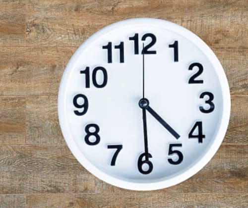 pendule 16H30