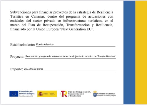 Ankündigung einer EU-finanzierten Tourismusinfrastruktur-Subvention für das Hotelprojekt Puerto Atlántico auf den Kanaren