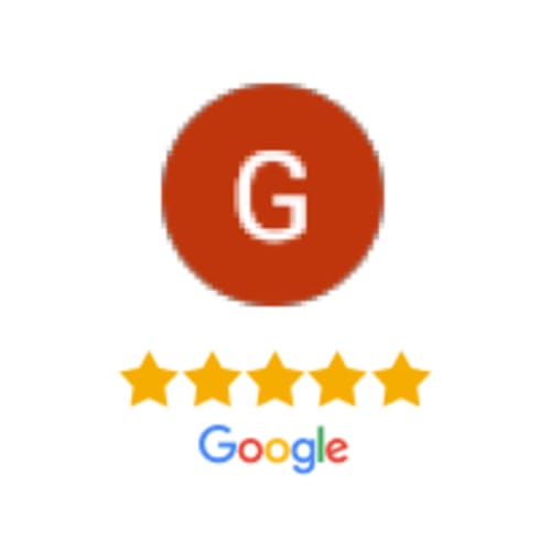 Logo de notation 5 étoiles Google pour l'hôtel Le Domaine du Bez à Saint Laurent D'olt, France
