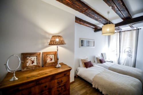 Chambre élégante et confortable du gîte Fleurs de Coton à Riquewihr