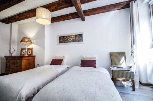 Chambre élégante et confortable du gîte Fleurs de Coton à Riquewihr