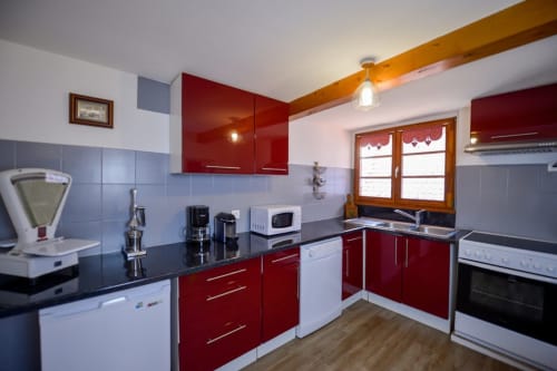 Cuisine équipée moderne du gîte Les Coquelicots à Riquewihr