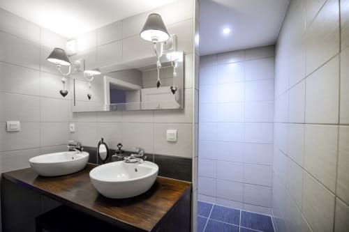 Salle de bain moderne et confortable du gîte Les Coquelicots à Riquewihr
