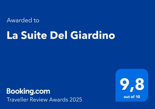 La Suite Del Giardino ha ricevuto 9,8/10 nei Traveller Review Awards 2025 di Booking.com a Napoli
