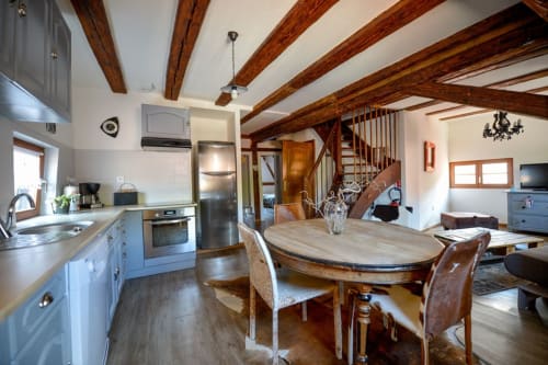 Cuisine équipée moderne du gîte Les Géraniums à Riquewihr