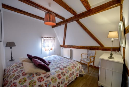 Chambre élégante et confortable du gîte Les Géraniums à Riquewihr