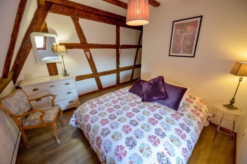 Chambre élégante et confortable du gîte Les Géraniums à Riquewihr