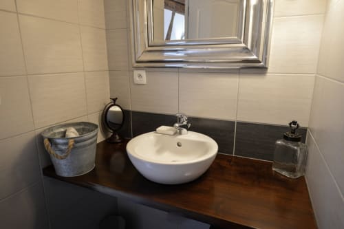 Salle bain confortable du gîte Les Géraniums à Riquewihr
