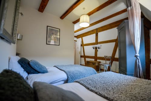 Chambre élégante et confortable du gîte Les Géraniums à Riquewihr