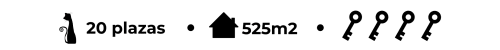 Can Gat Vell Girona: 20 plazas, propiedad de 525m² con servicios e instalaciones