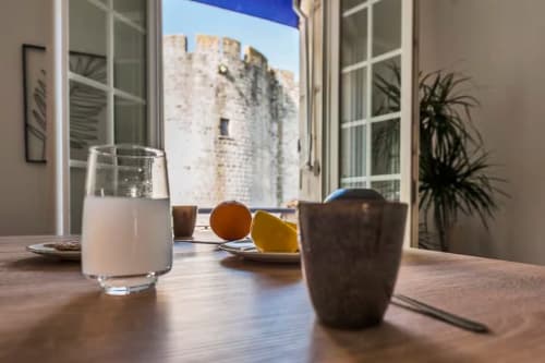 Vue remparts du coin repas