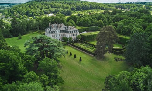 Parc & Jardin du Château de Fontaine La Soret que l'on peut visiter au départ du Domaine des Thomins Maison d'hôte Cisai Saint-Aubin Hôtel Gacé