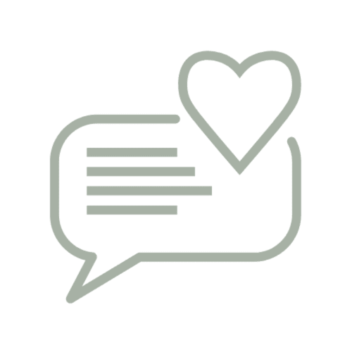 Heart icon with message bubble for Il Casale di Nanni B&B in Lucca, Italy guest reviews