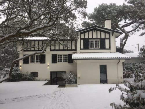 villa goizeko izarra hossegor piscine sous la neige