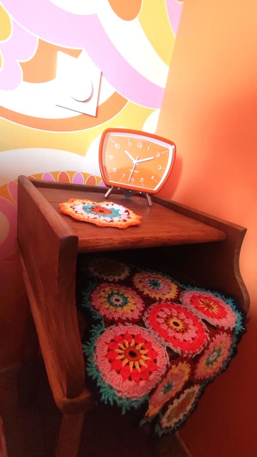 Flower Power années 70 hippie chambre d'hôtes 3 personnes Comme chez Louise Plestin-les-Grèves cotes d'Armor Bretagne