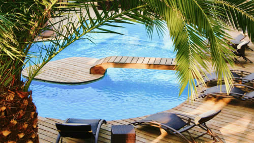 magnifique piscine chauffée, détente, calme, soleil, havre de paix, Golfe de Saint Tropez
