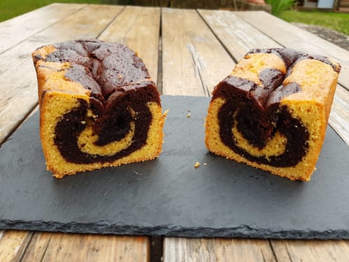 Gâteau marbré maison