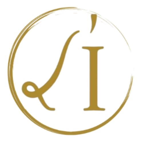 Espace Ker Gana luxury B&B logo with elegant gold monogram letter I in Plourin, France