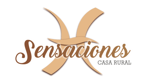 Logo de Sensaciones Casa Rural con diseño estilizado de trigo, hotel rural en Cuevas de Viñayo