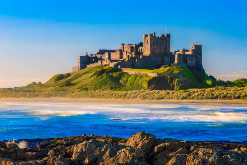 Northumberland Stays | Bridge Street Apartment | Castle | Sea | Rocks | Grass