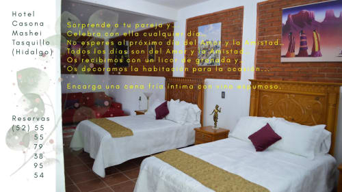 En el Hotel Casona Mashei celebra con tu pareja cualquier día... pues todos los días son del amor y la amistad.