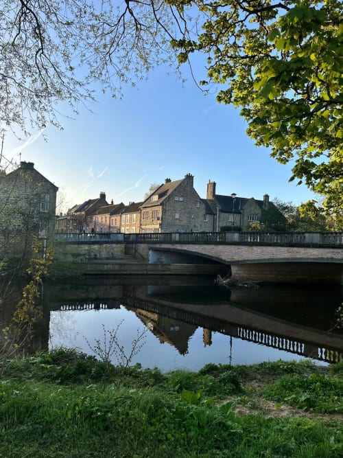Northumberland Stays | Bridge Street Apartment | River | Bridge | Accommmodations | Trees | Grass