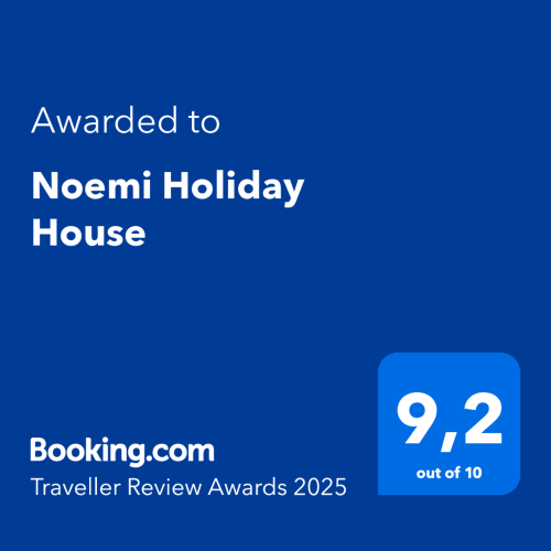 Noemi Holiday House premiata con 9,2 su 10 ai Booking.com Traveller Review Awards 2025