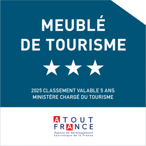 Badge de certification Meublé de Tourisme 3-étoiles - Domaine de la Glacière, Petit-Bourg, Guadeloupe