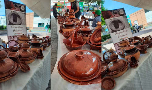 Cerámica de diferentes alfareros de la zona del Valle del Mezquital donde se encuentra Tasquillo.
