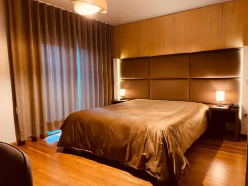 Cama do Quarto Triplo com Varanda no Hotel Europa
