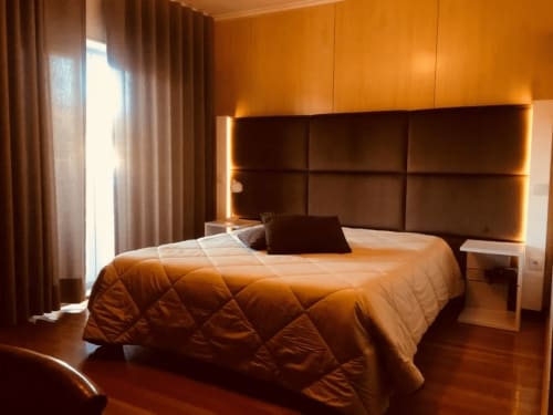 Cama do Quarto Duplo com Varanda no Hotel Europa








