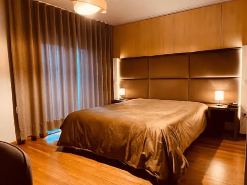 Cama do Quarto Duplo com Varanda no Hotel Europa








